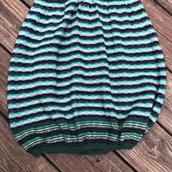 Free people Green striped crochet bubble dress - Picture 2 of 10